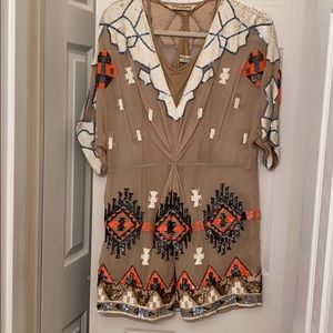 All Saints Dress, beaded size 12 with slip